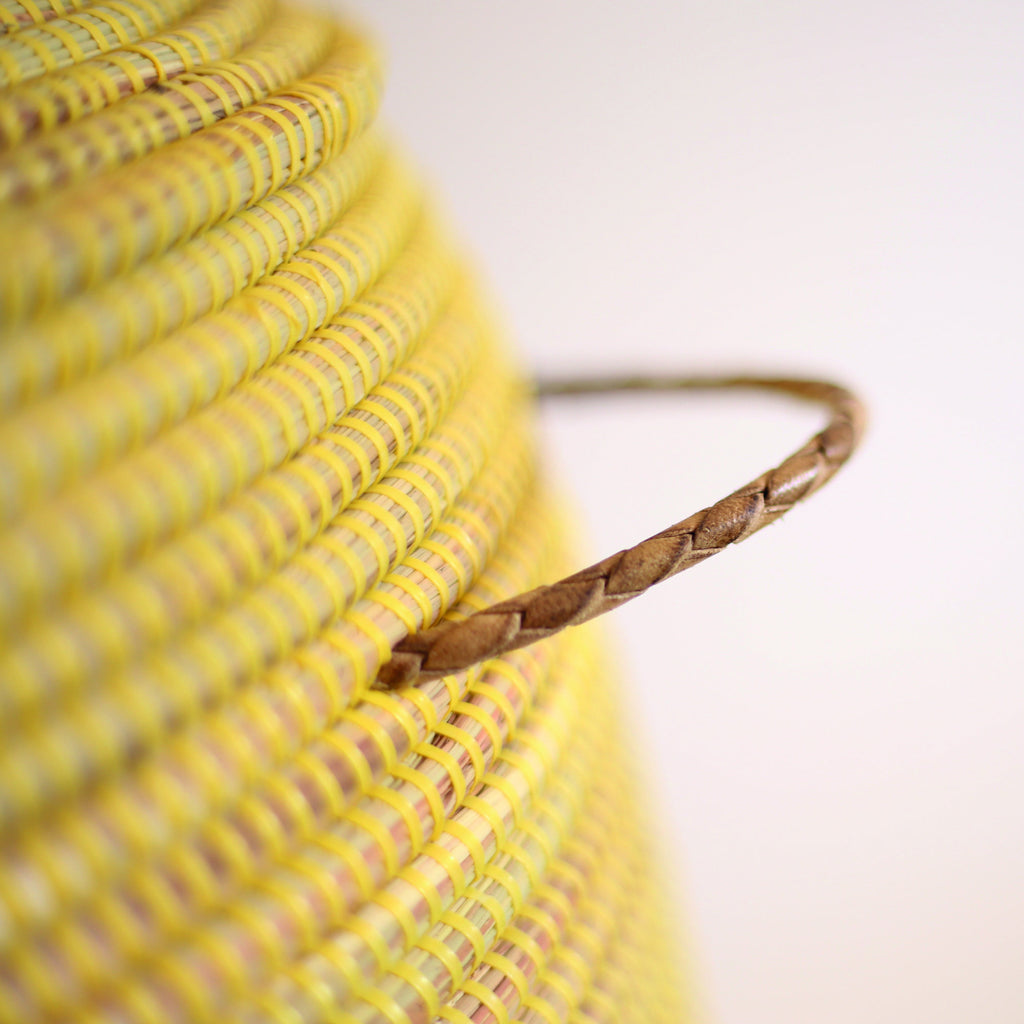 African Basket Yellow Laundry Hamper X Large