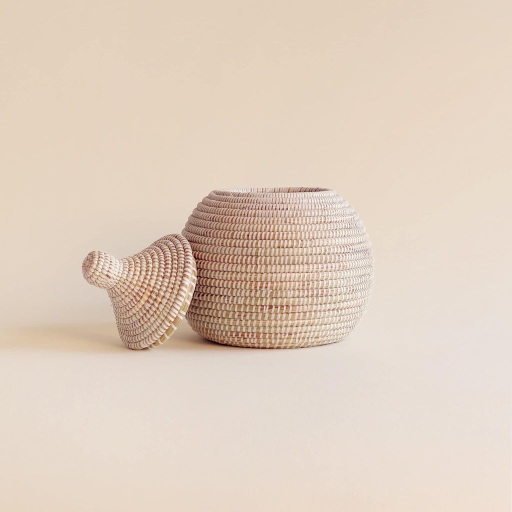 African Basket White BOOP Small