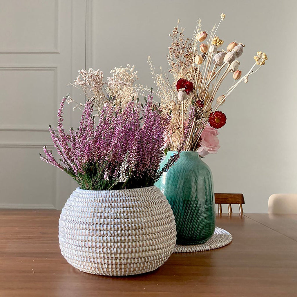 African Basket White BOOP Small