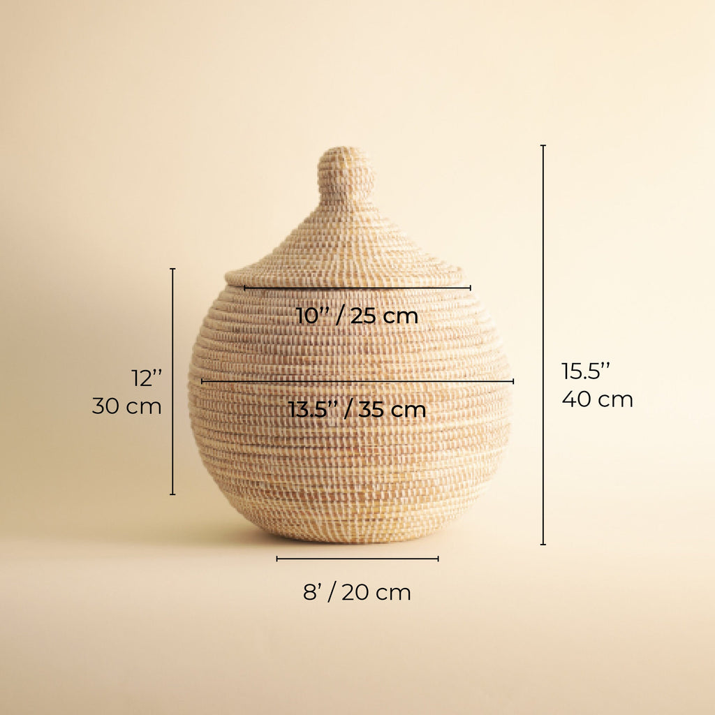 African Basket White BOOP Small / FR