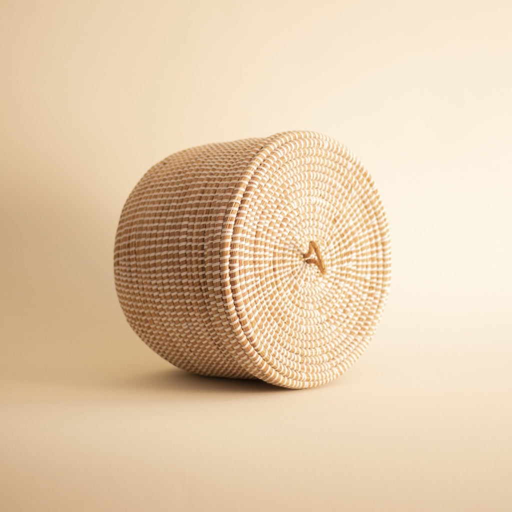 UE African Basket White Flat Lid H20