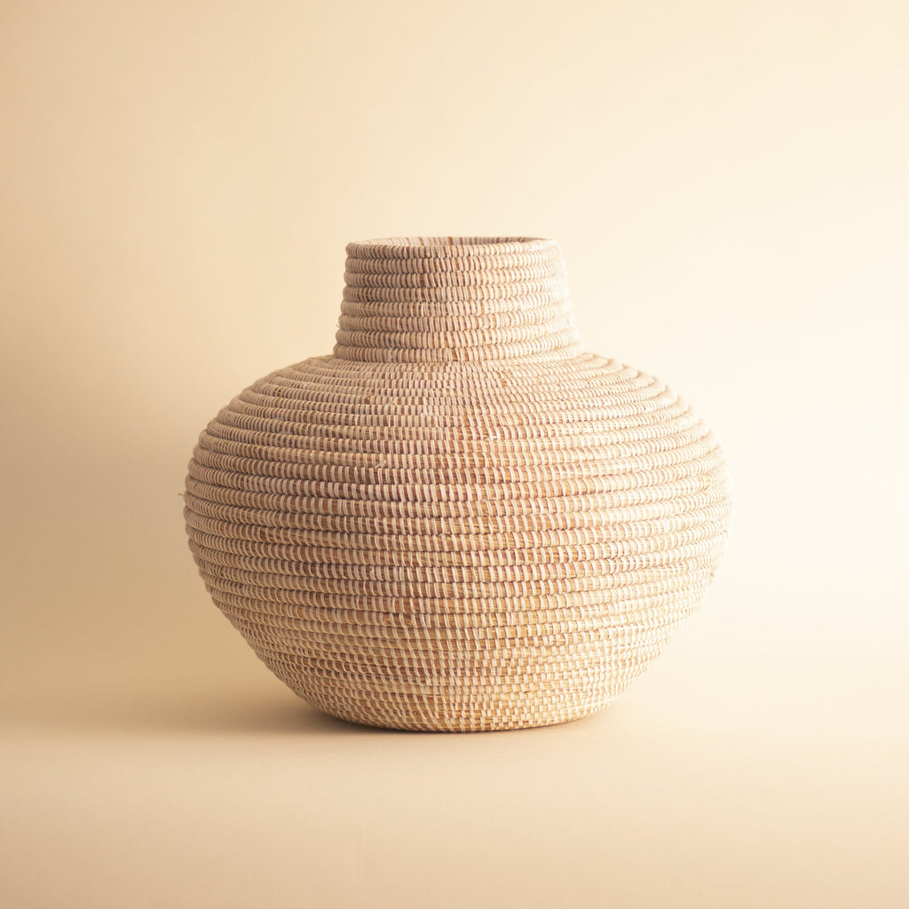 POT AIL African Basket Jar Vase Flower MEDIUM
