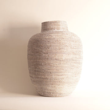 African Basket Jar Flower Pot LARGE
